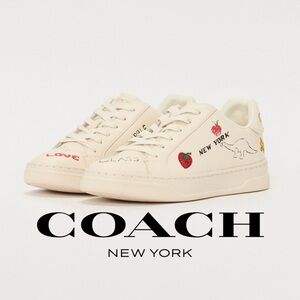 COACH - Sold Out - High Line Leather Sneaker w/ Sketch Print